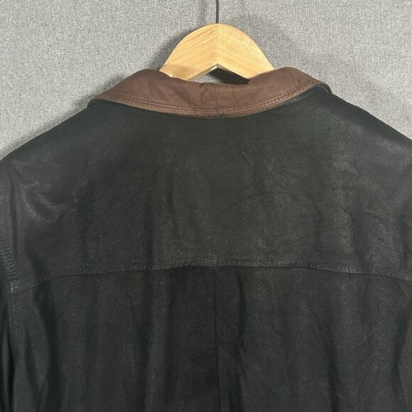 Vintage 90s Remy Lambskin Leather Bomber Jacket Men’s 38 Zip USA Made - 2 Flaws - Picture 5 of 12